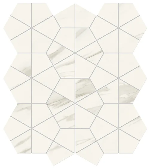 Мозаика /Керамогранит/ ATLAS CONCORDE MARVEL MERAVIGLIA Calacatta Meraviglia Hexagon Lappato AJQY