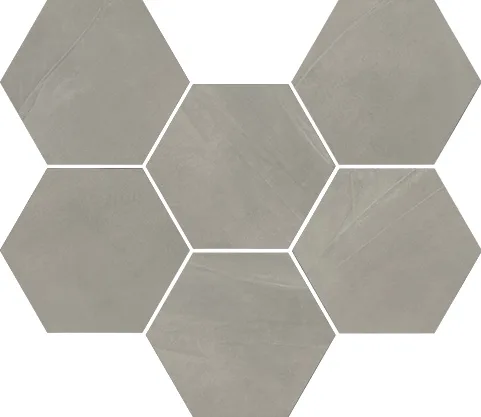 Мозаика /Керамогранит/ ITALON / ИТАЛОН CONTINUUM Iron Mosaico Hexagon Натуральный 620110000189