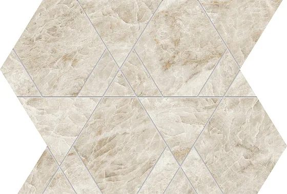 Мозаика /Керамогранит/ ATLAS CONCORDE MARVEL DIVA Taj Mahal Mosaico Triangle Lappato AYLU
