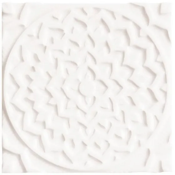 Декоративные элементы ADEX EARTH Relieve Mandala Cosmos Navajo White ADEH4001