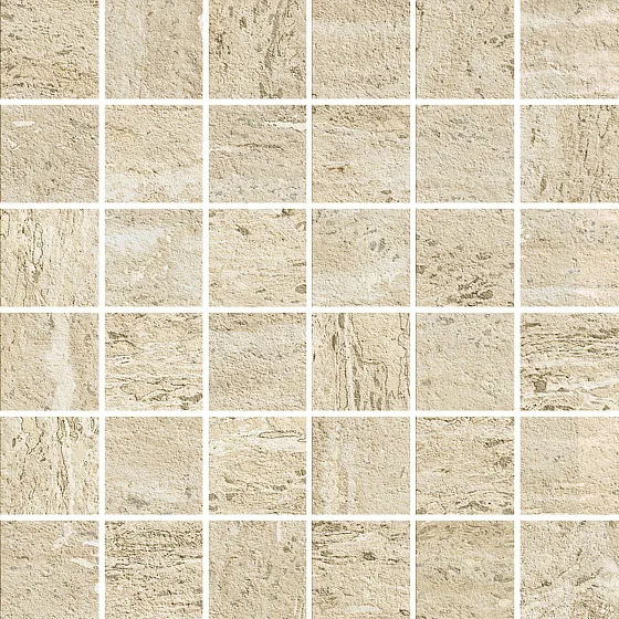 Мозаика /Керамогранит/ ITALGRANITI I TRAVERTINI Mosaico Beige Vein Cut 9mm TR033MA