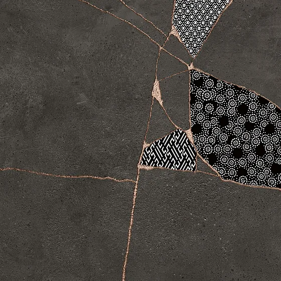 Керамогранит FIORANESE KINTSUGI Japan-Hibi Darkness KTJ600R