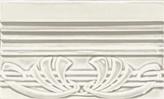 Бордюры CERAMICHE GRAZIA EPOQUE Terminale Deco Bianco Craquele TED5