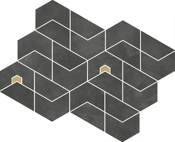 Мозаика /Керамогранит/ ITALON / ИТАЛОН CONTINUUM Petrol Mosaico Jewel Натуральный 620110000180