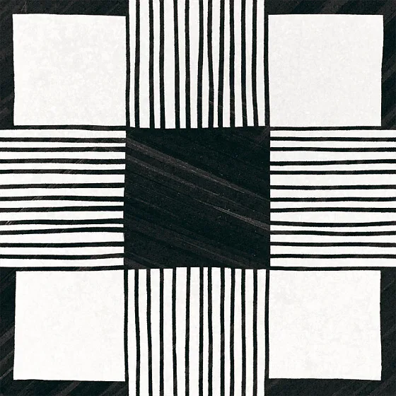 Керамогранит EQUIPE CAPRICE DECO Cloth B&W 22124