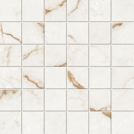 Мозаика /Керамогранит/ ATLAS CONCORDE RUSSIA FORTE DEI MARMI QUARK / ФОРТЕ ДЕЙ МАРМИ КВАРК Sahara Blanc Mosaic Лаппатированная 610110001183