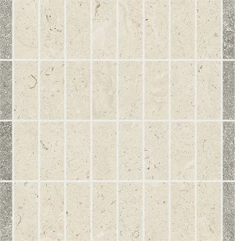 Мозаика /Керамогранит/ ITALON / ИТАЛОН AURA Stone White Mosaico Streets / Стоун Уайт Мозаика Стритс 620110000255