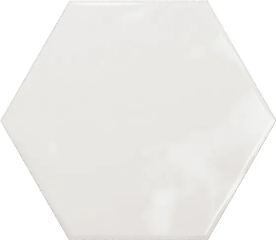 Керамическая плитка для стен CERAMICA RIBESALBES GEOMETRY Hex White Glossy PT03134