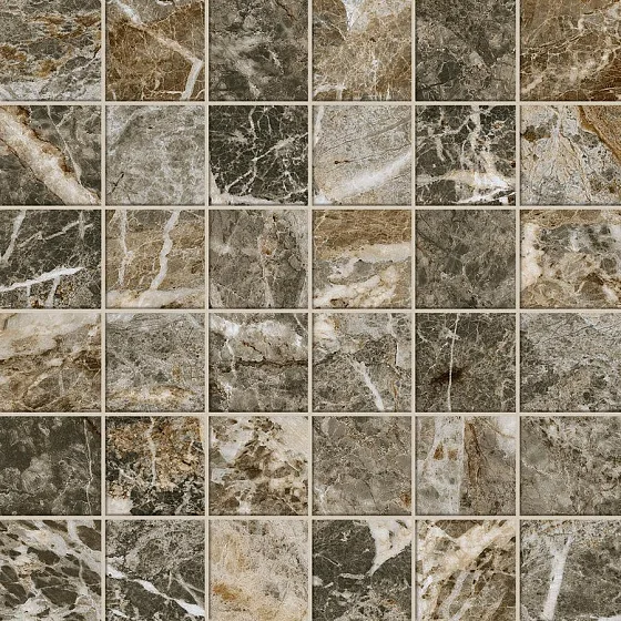 Мозаика /Керамогранит/ ATLAS CONCORDE RUSSIA FORTE DEI MARMI QUARK / ФОРТЕ ДЕЙ МАРМИ КВАРК Ceppo Apuano Quartz Mosaic Матовая 610110001198