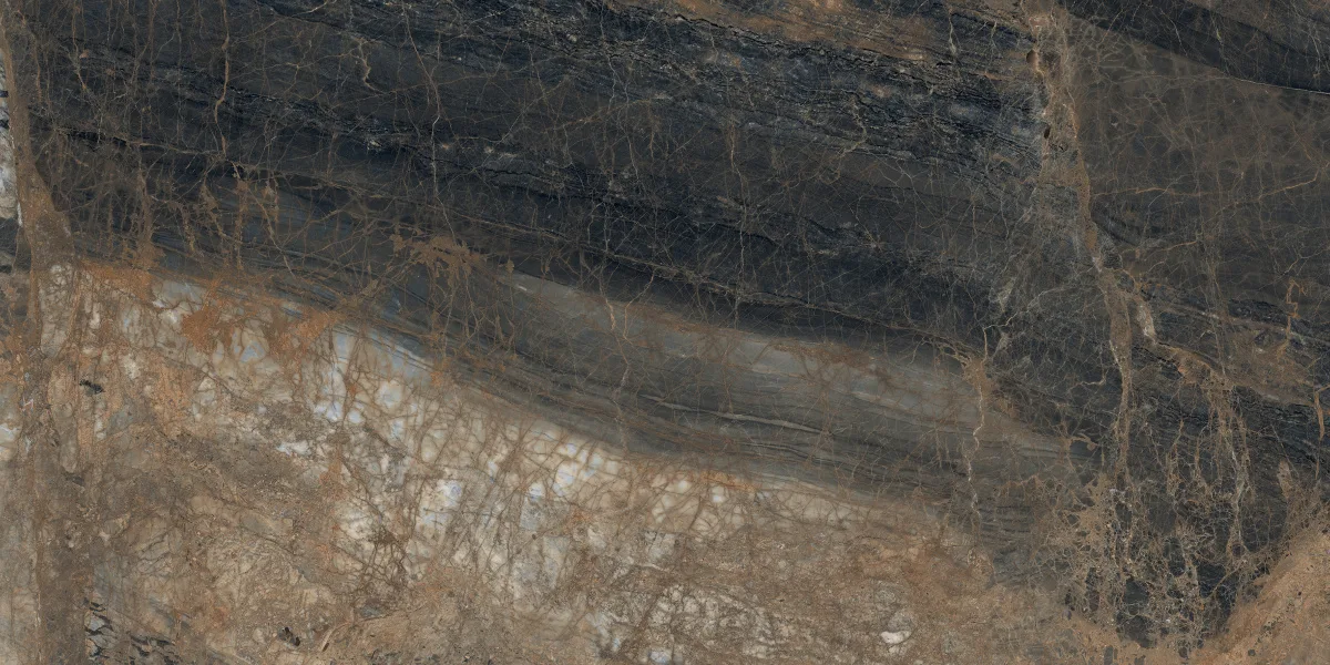Лунар Маррон Керамогранит коричневый 80х160 матовый+гл.чернила 80x160 х9999309524
