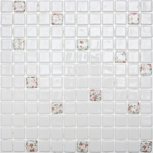Стеклянная мозаика Minis Flowers 31,6x31,6 - Mosavit CAT-79ca63e5d40393e7