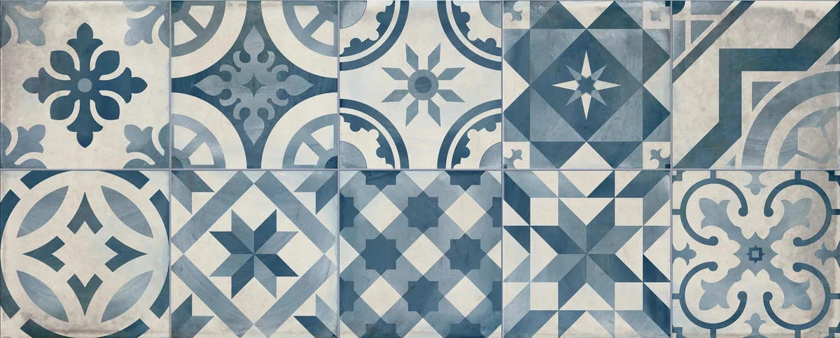 Настенная плитка Decor Montblanc Blue 20x50 - Cifre Ceramica CAT-c2e3c2291576f100
