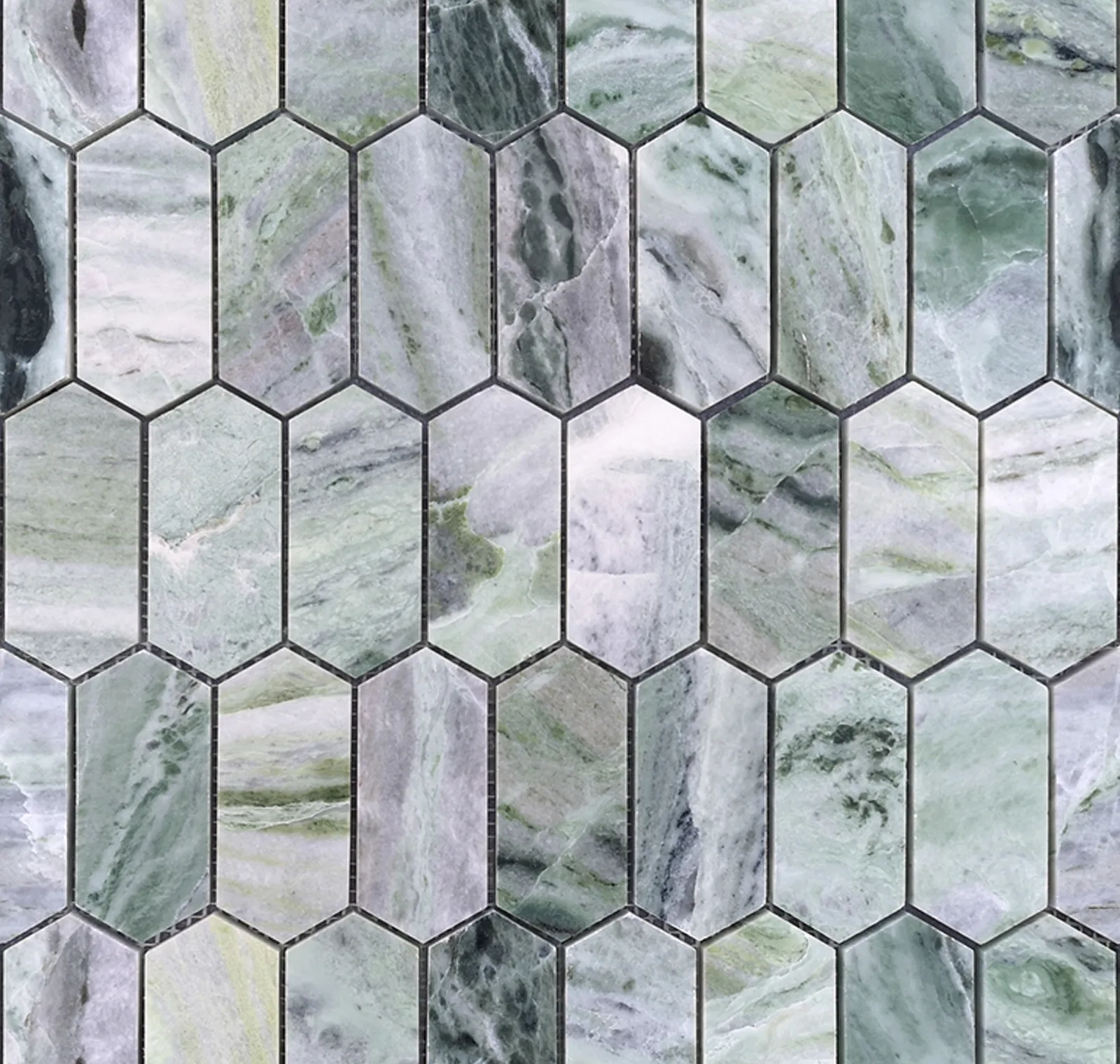 Onice Verde oliva POL long hex 38x86x7 CAT-5233423b8ef19c36
