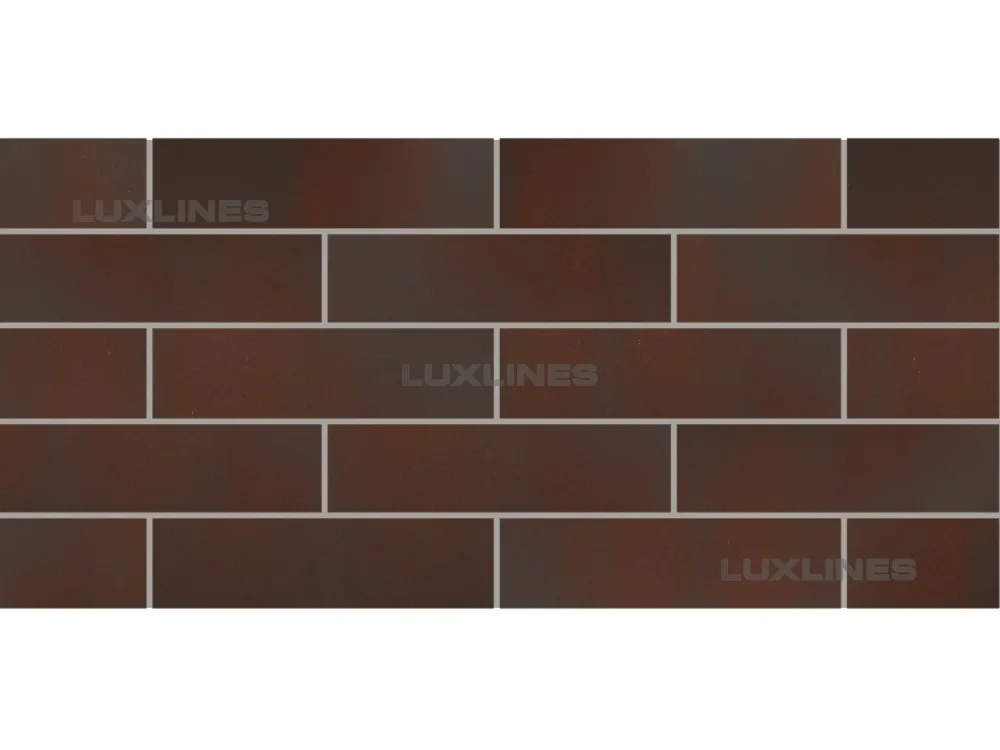Cloud Brown (Plain) плитка фасадная гладкая 6,5х24 10001