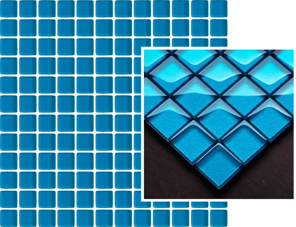 Uniwersalna Mozaika Szklana Azzurro Мозаика 29,8х29,8 (чип 2,3*2,3) 406008