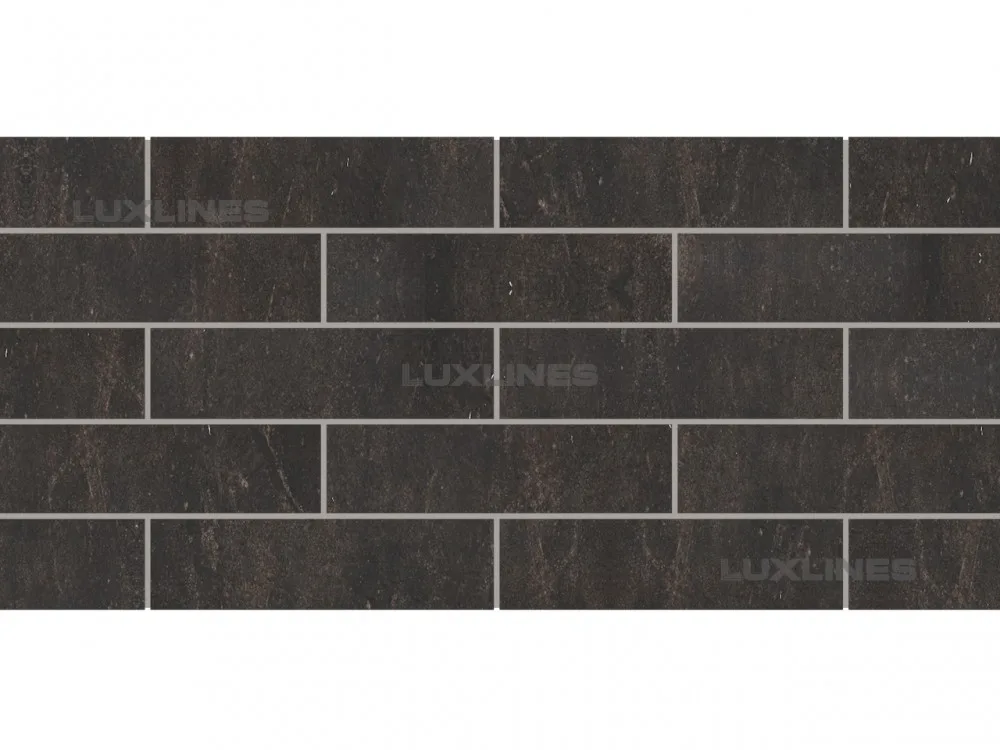 Scandiano Brown плитка фасадная структурная 6,5х24 409054