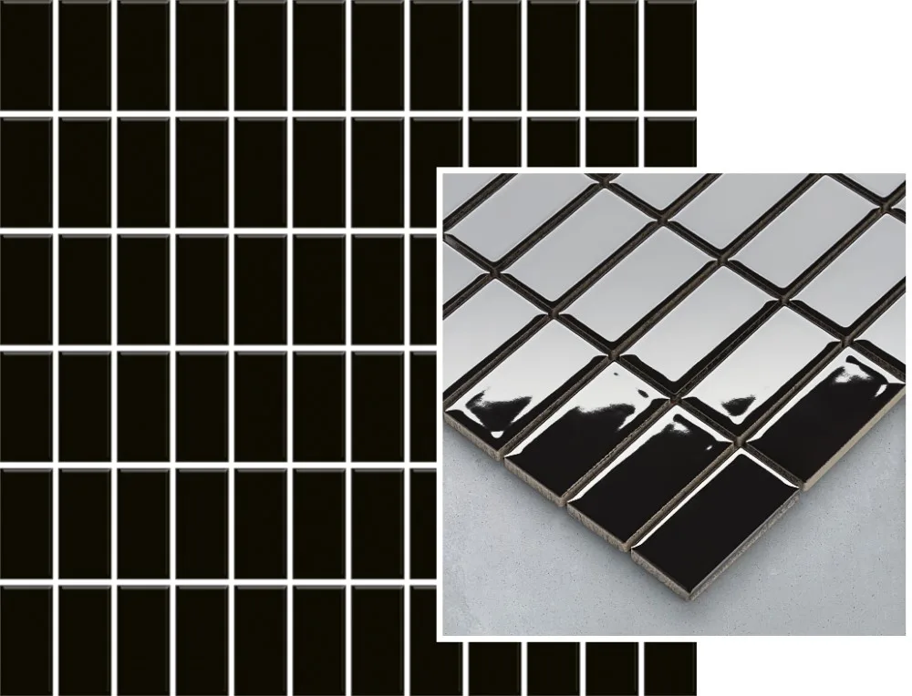 Altea Nero мозаика 29,8x29,8 (чип 2,3x4,8) 405855