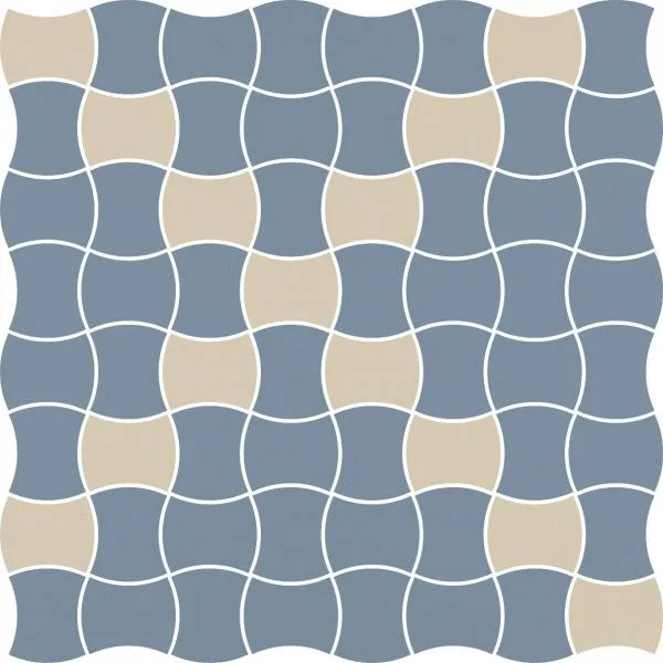 Modernizm Blue Мозаика Miх 30,8х30,8 (чип 3,6х4,4) 912007