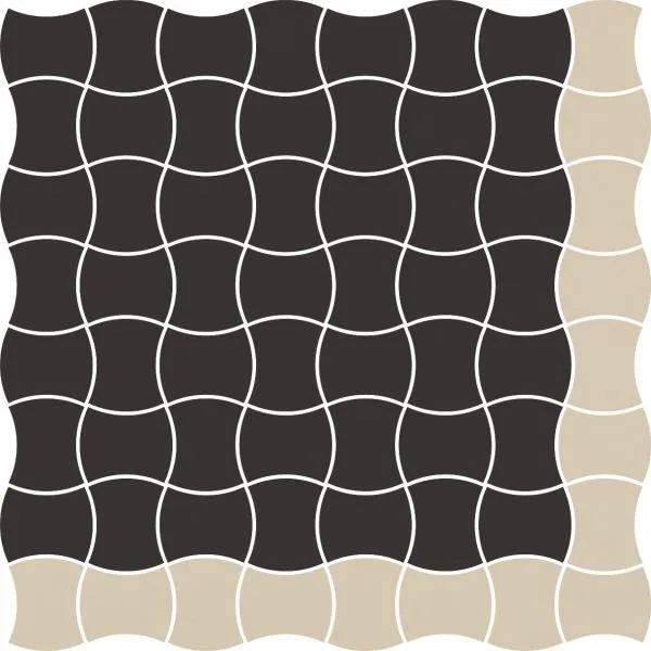 Modernizm Nero Мозаика Miх A 30,8х30,8 (чип 3,6х4,4) 912004