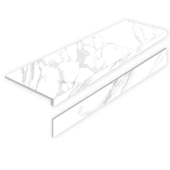 STATUARIO CALIPSO 32X120 MATT с подступенником CAT-e7cad8be6276c415