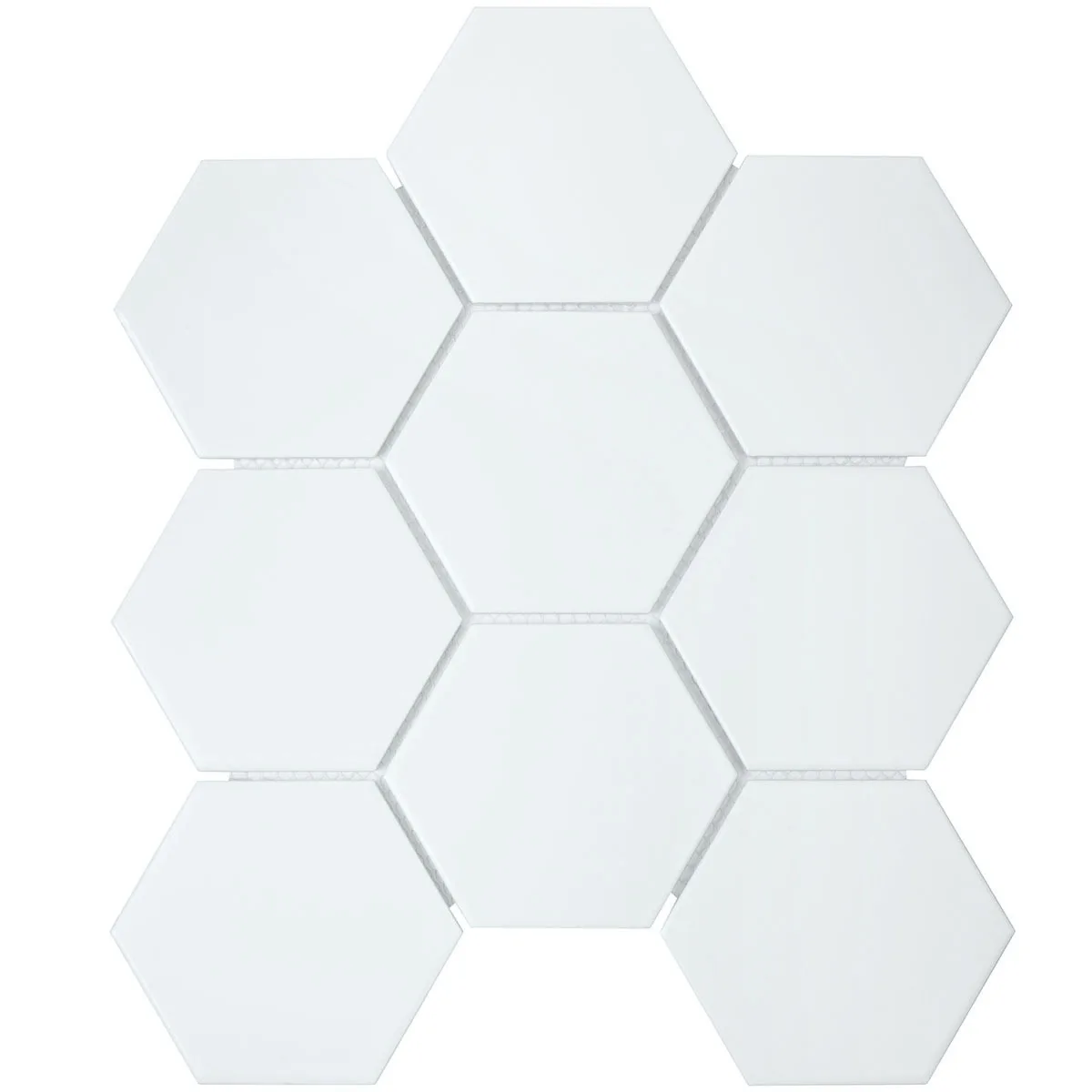 Hexagon Big White Matt 95x110 CAT-0bca775f5f0964ab