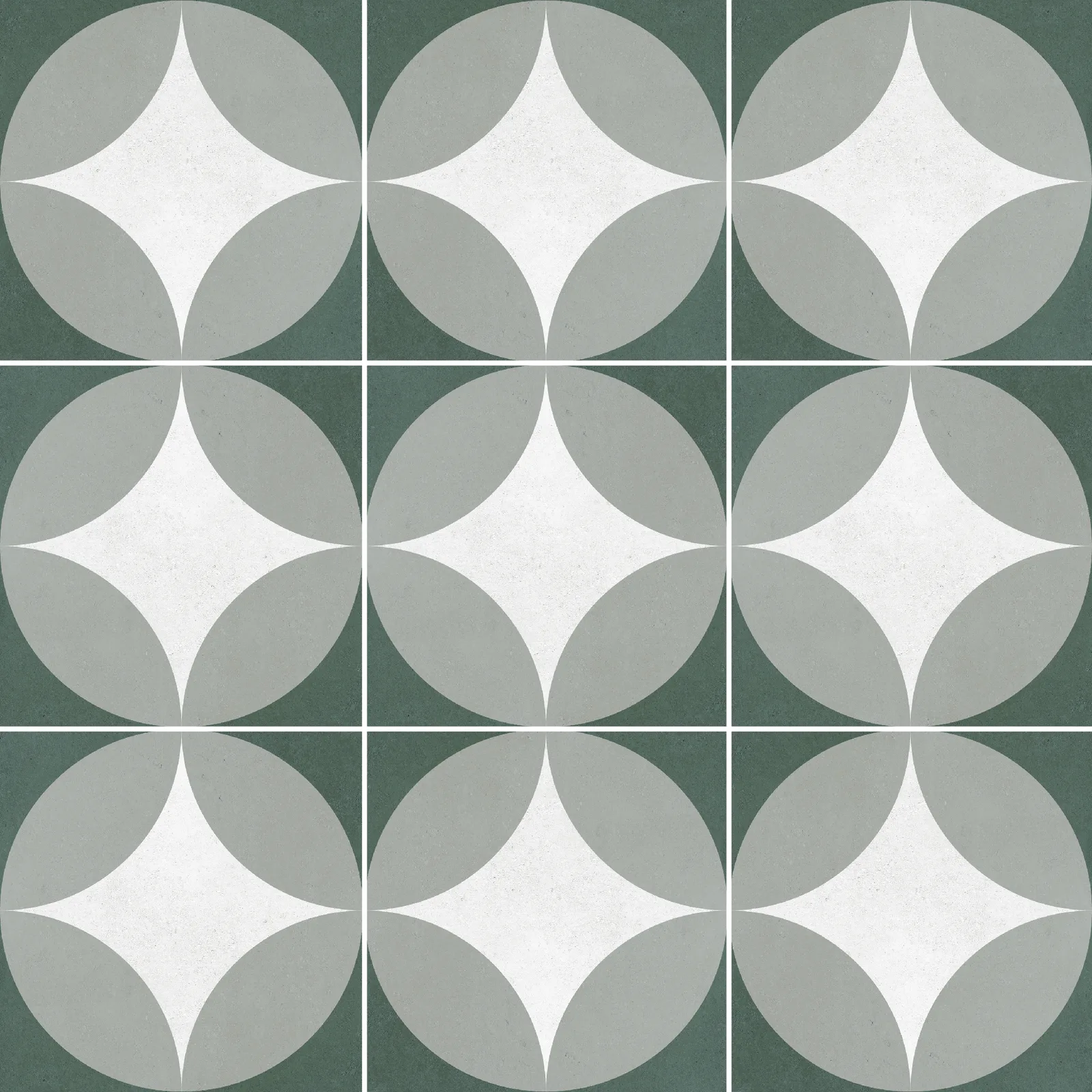 Арабески зеленый 20x20. Фото 1 из 9