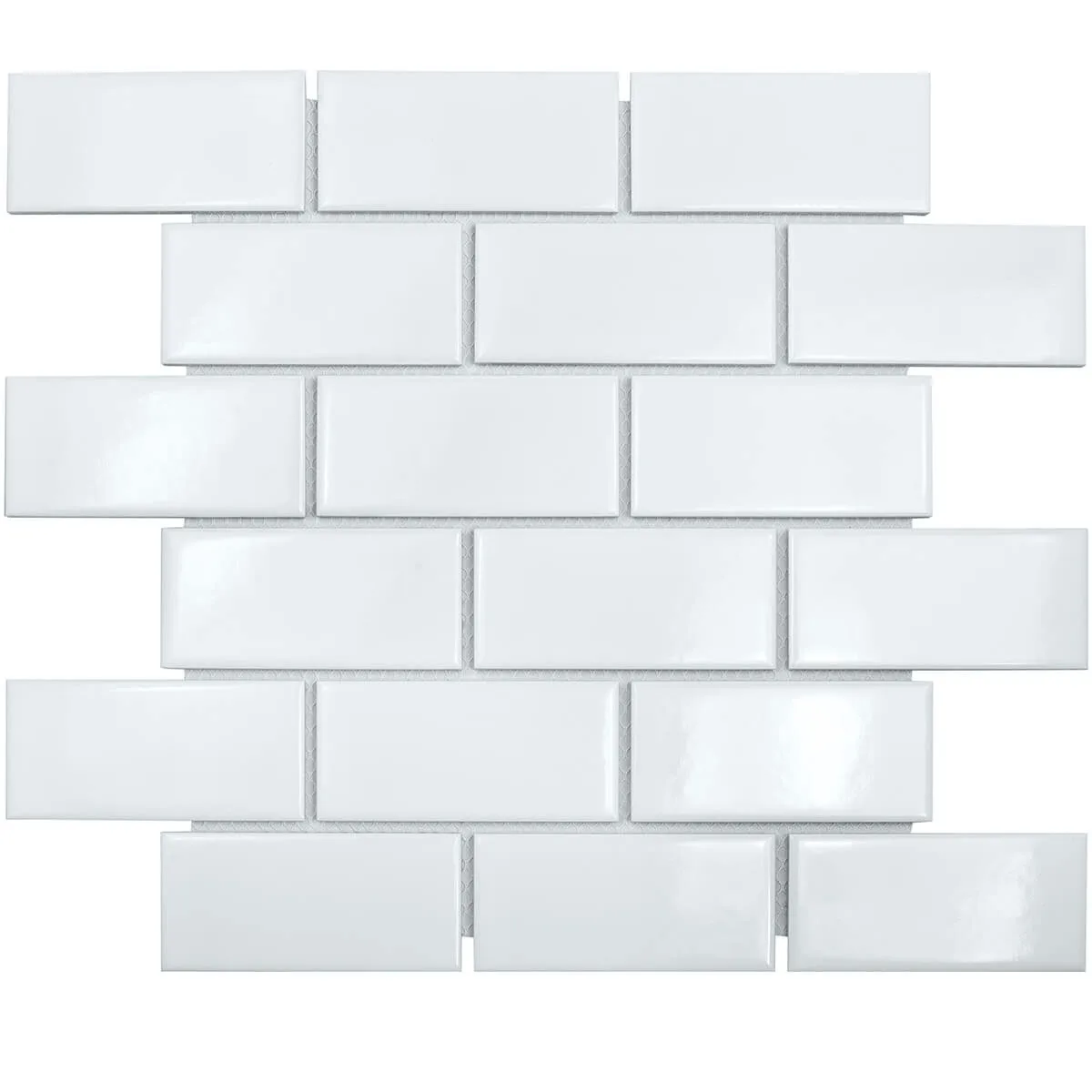 Выбранный образец: Brick White Glossy 45x95