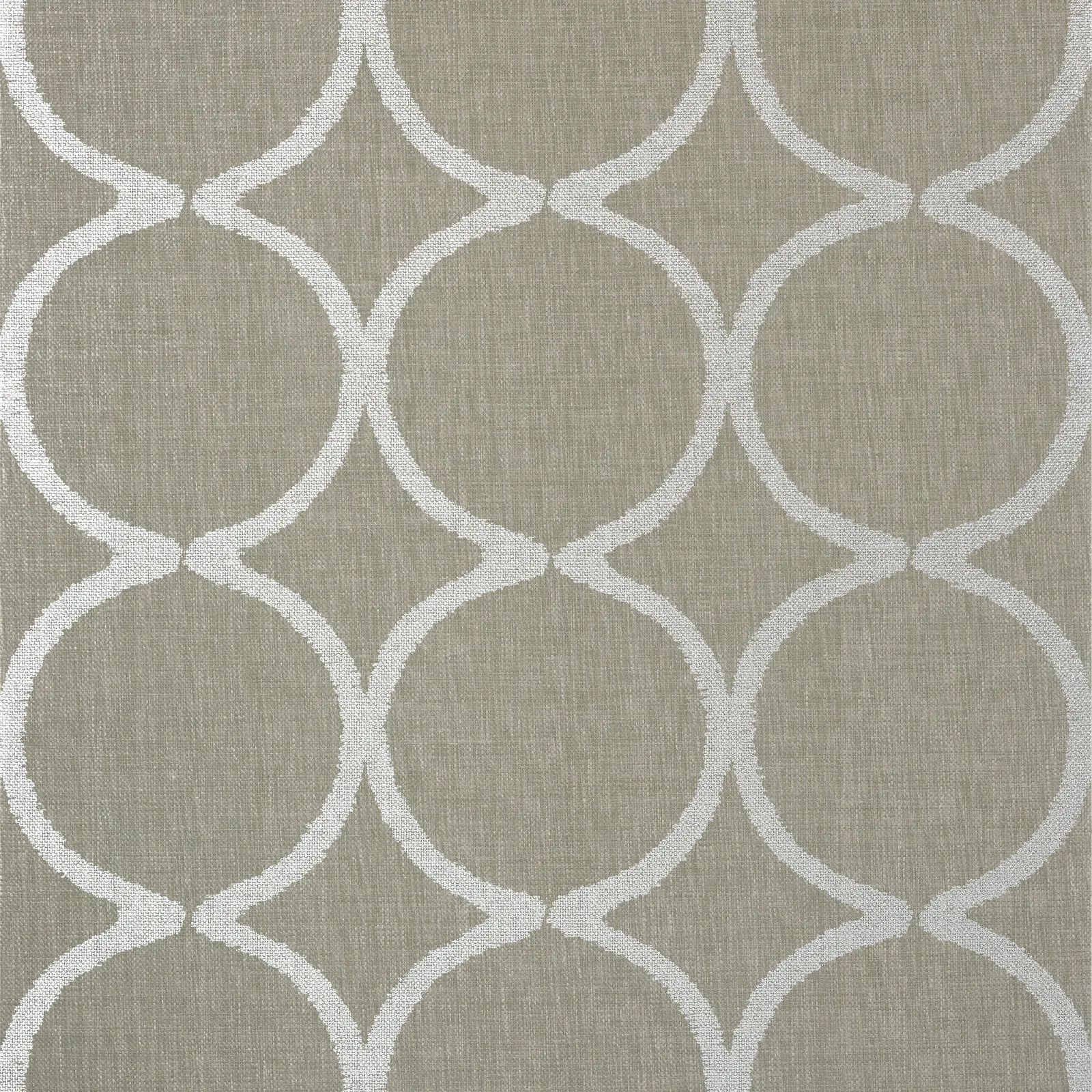 WATERCOURSE - Metallic Silver on Taupe AT7947