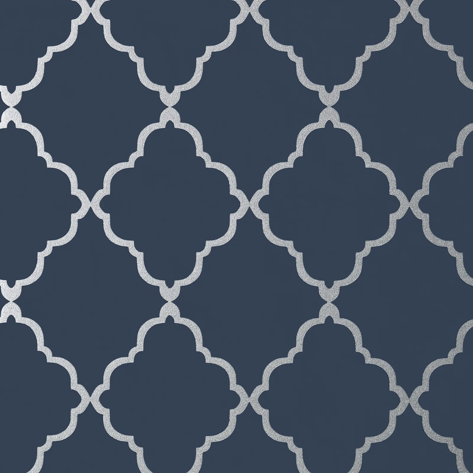 KLEIN TRELLIS - Silver on Navy AT6060