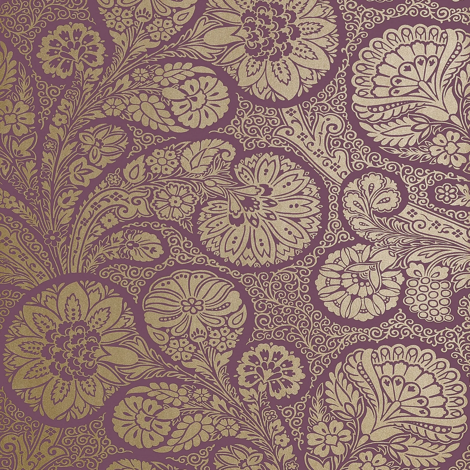 TROUBADOUR - Metallic Gold on Plum. Фото 1 из 1
