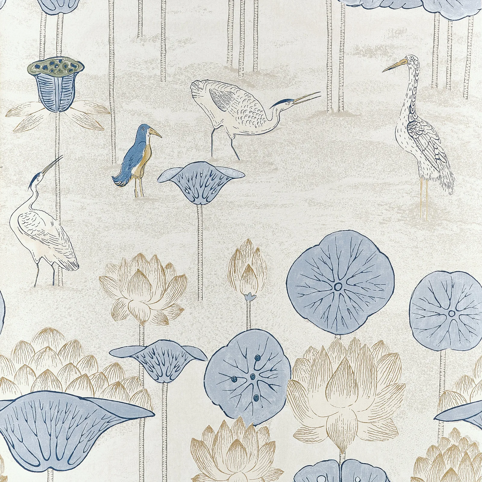 MALEA - Blue and Beige T14636
