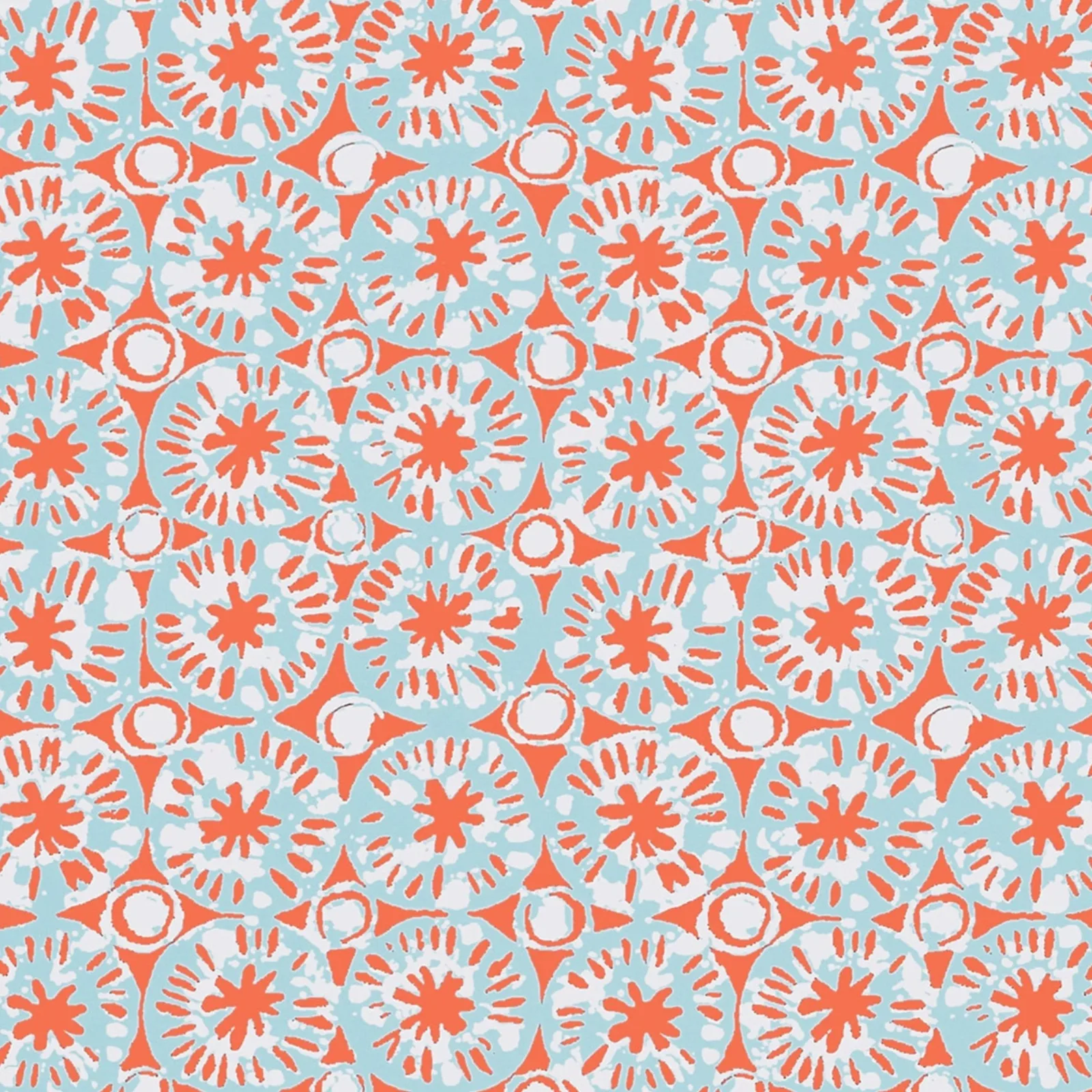 SAND DOLLAR - Coral and Blue T15857