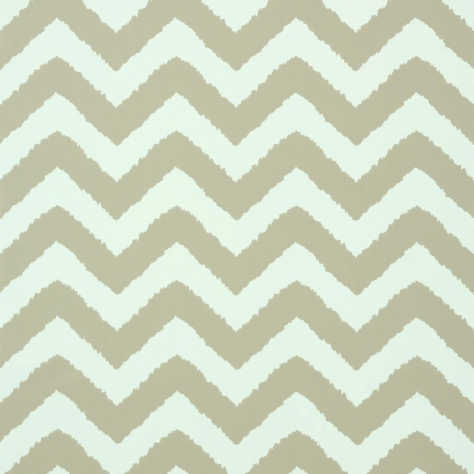 WIDENOR CHEVRON - Taupe on Aqua T35189