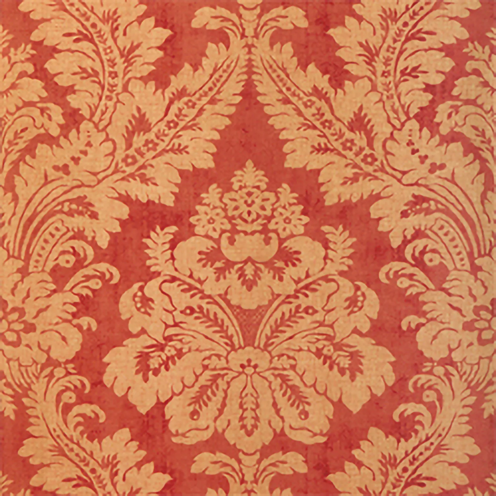 ARGENTINA DAMASK - Metallic Gold on Red. Фото 1 из 1