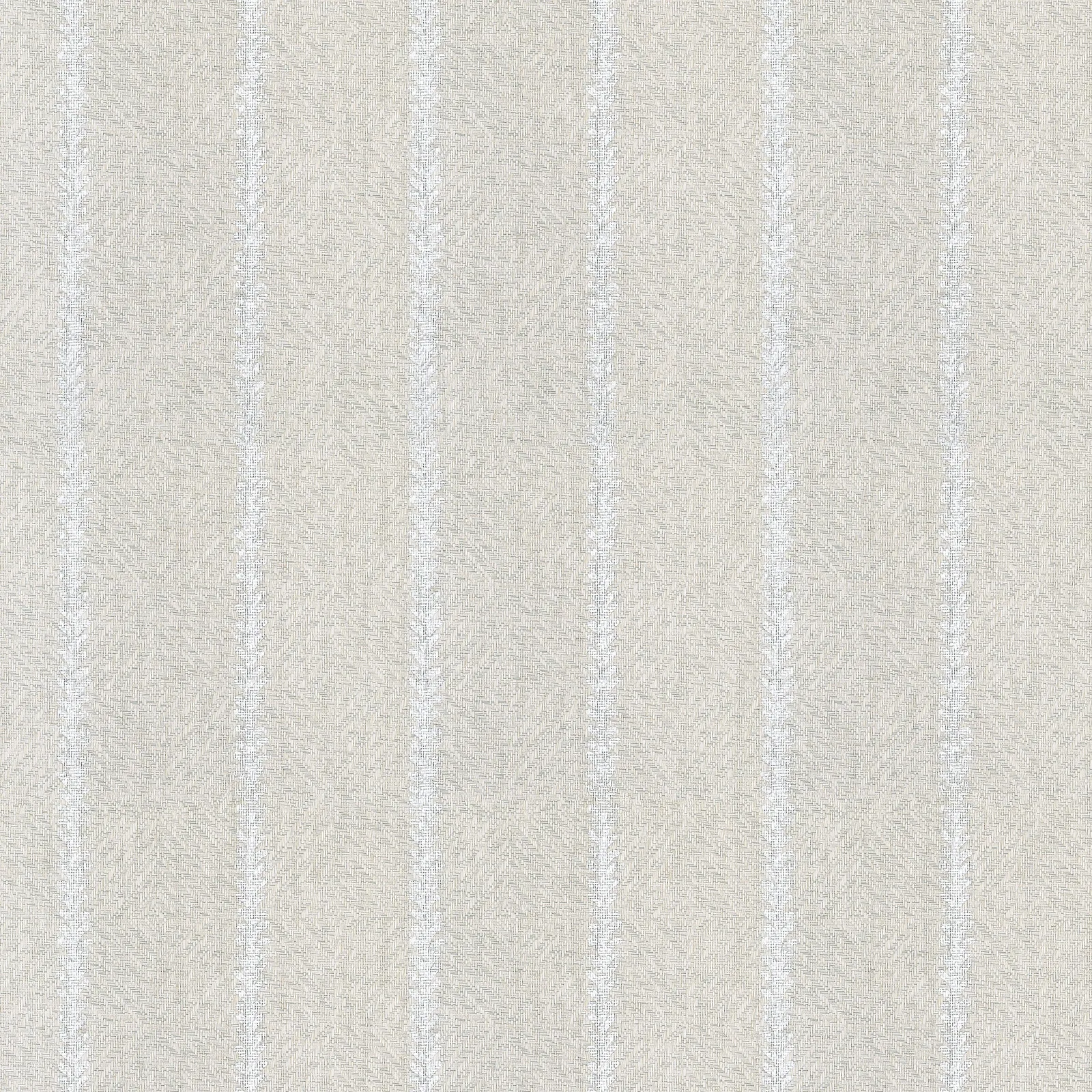 BARRIER WEAVE - Metallic Silver on Soft Grey T15809