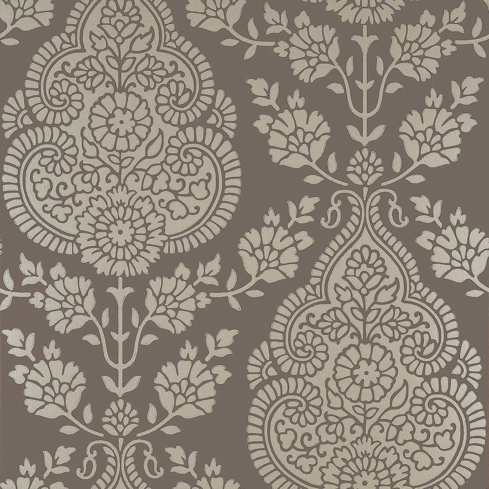 BALMUCCIA DAMASK - Pewter on Chestnut. Фото 1 из 1