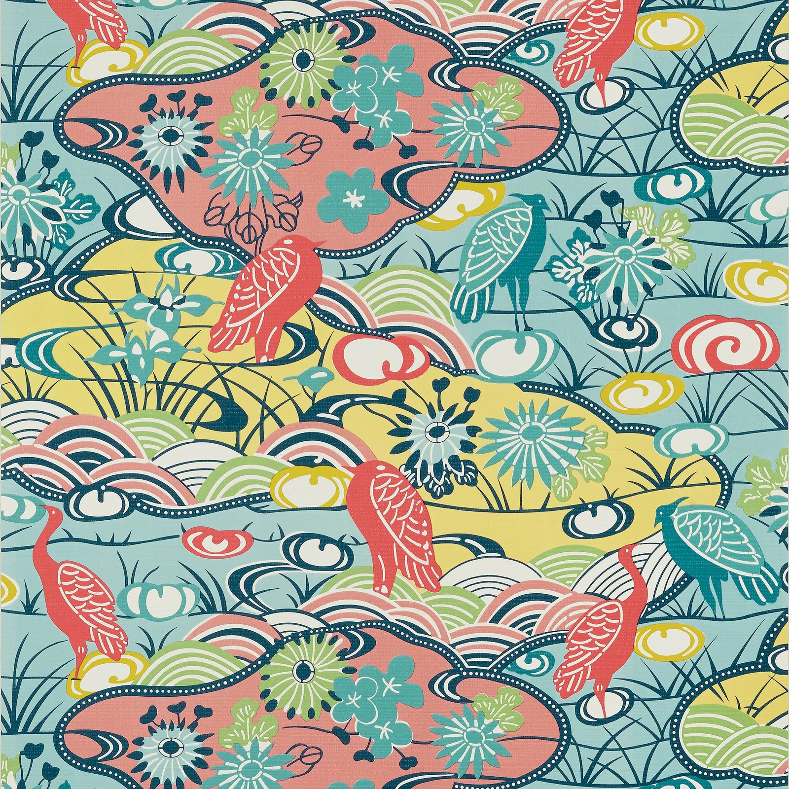 HERON STREAM - Coral and Aqua. Фото 1 из 1