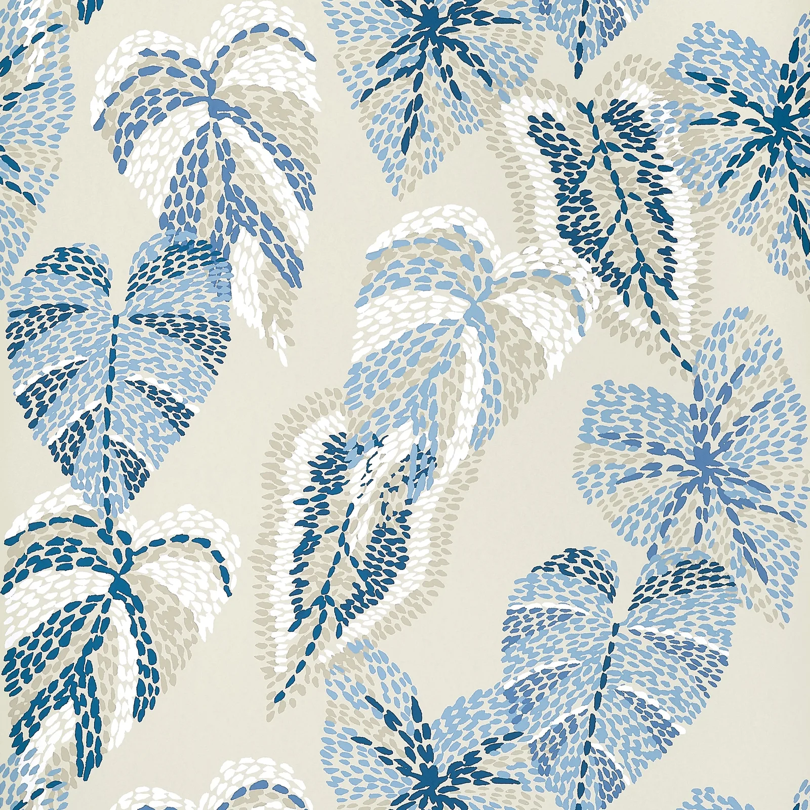 DELILA - Blue and Beige T15865