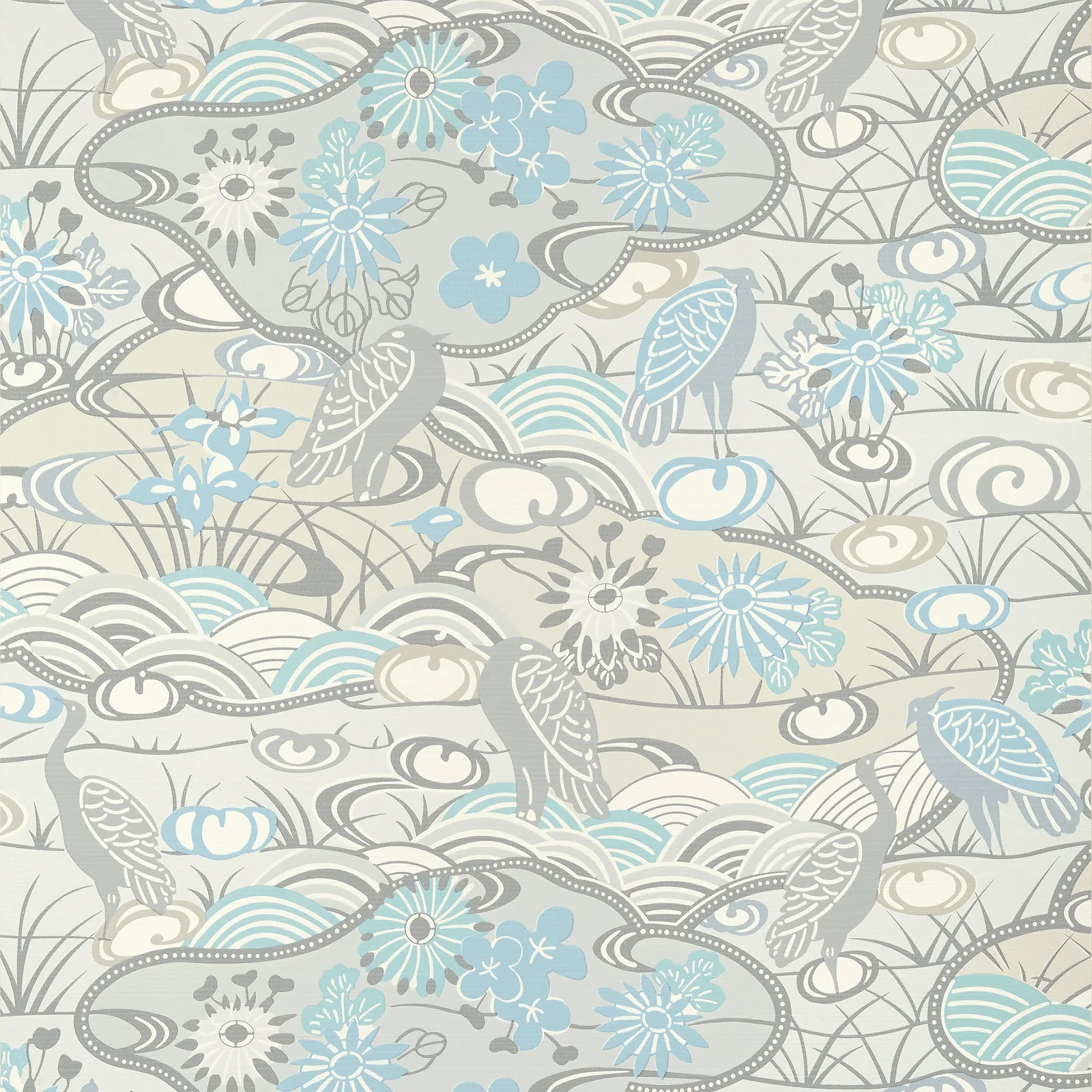 HERON STREAM - Soft Blue T13330