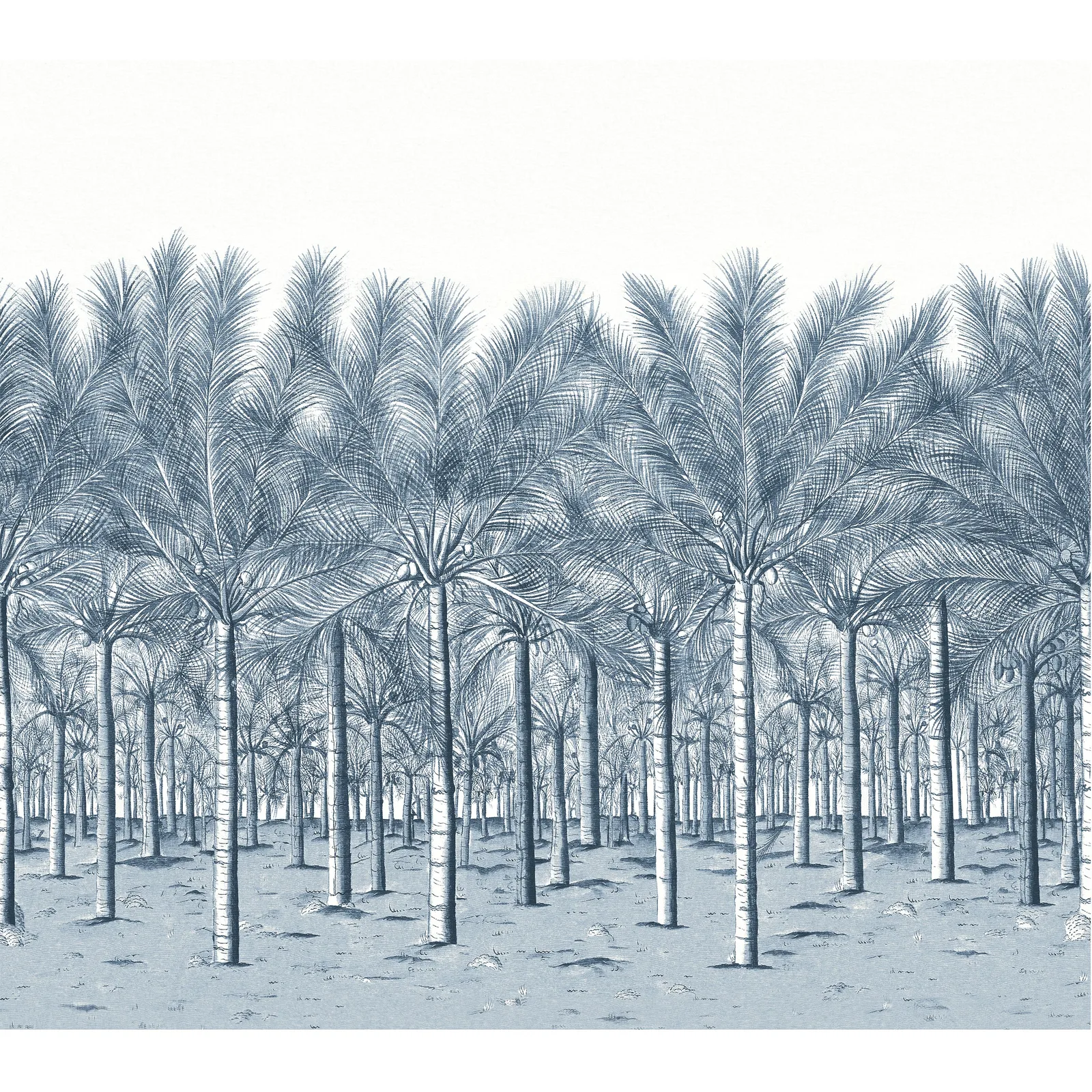PALM GROVE MURAL - Navy. Фото 1 из 1