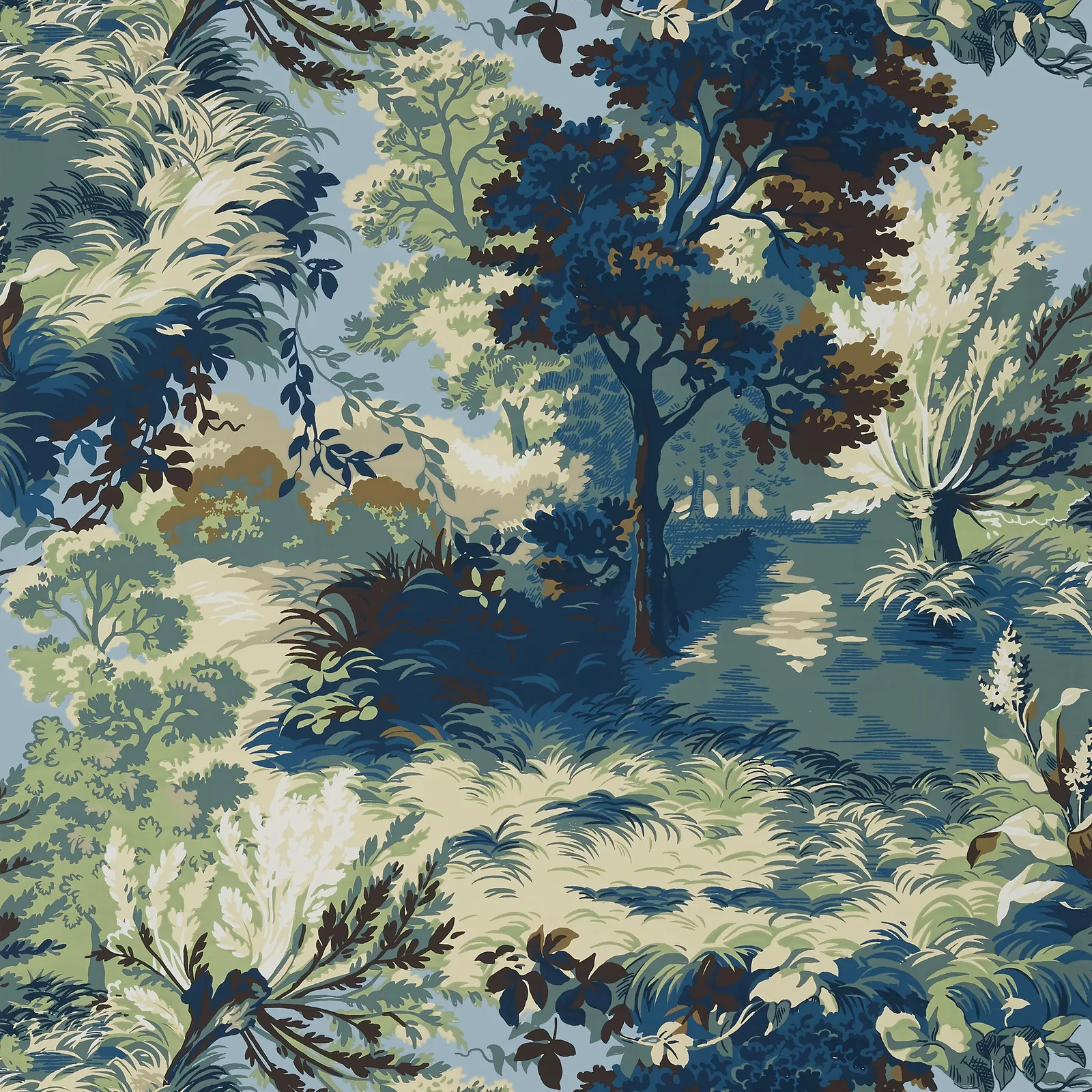 LINCOLN TOILE - Navy and Teal. Фото 1 из 1