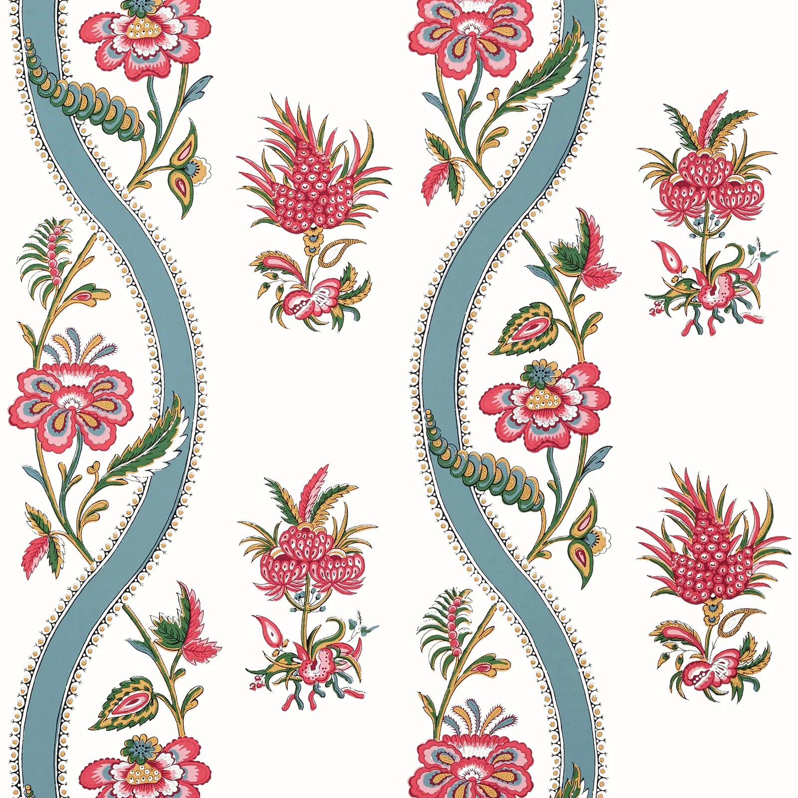 RIBBON FLORAL - Raspberry and Teal. Фото 1 из 1