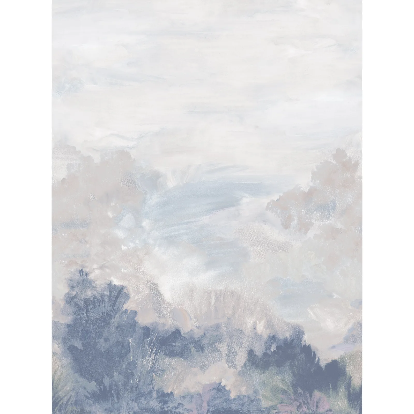 TWILIGHT MURAL - Slate on Pearl. Фото 1 из 1