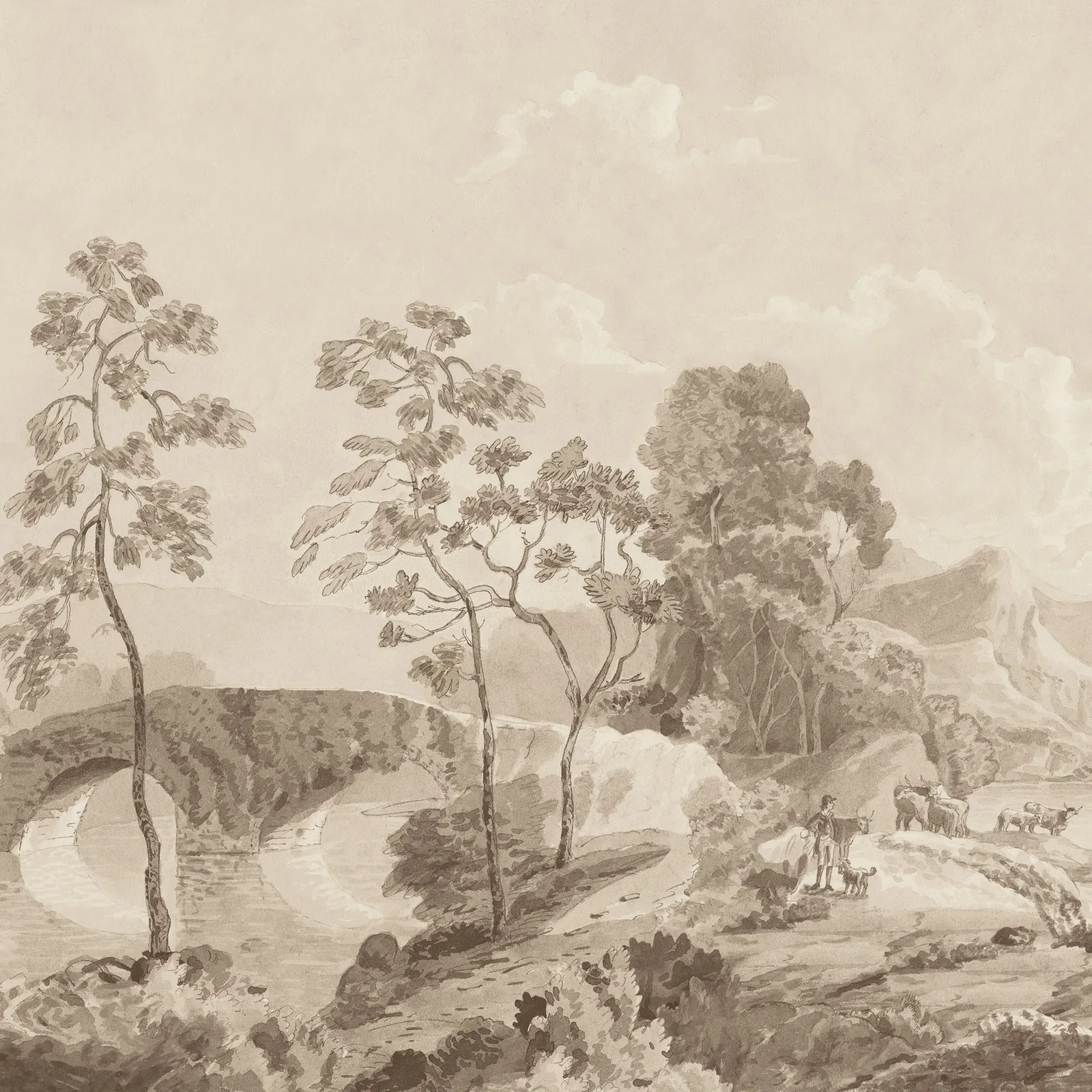 SAVERY MURAL - Sepia. Фото 1 из 1