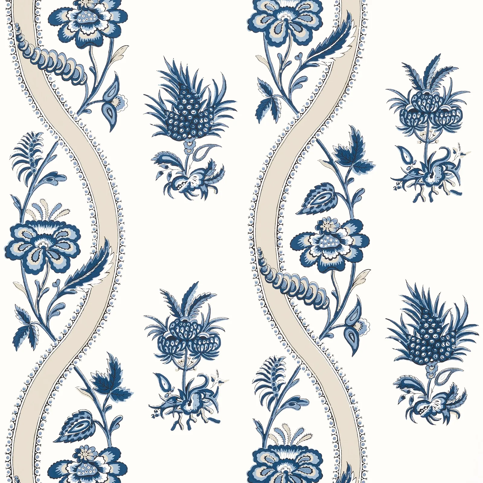 RIBBON FLORAL - Blue and White. Фото 1 из 1