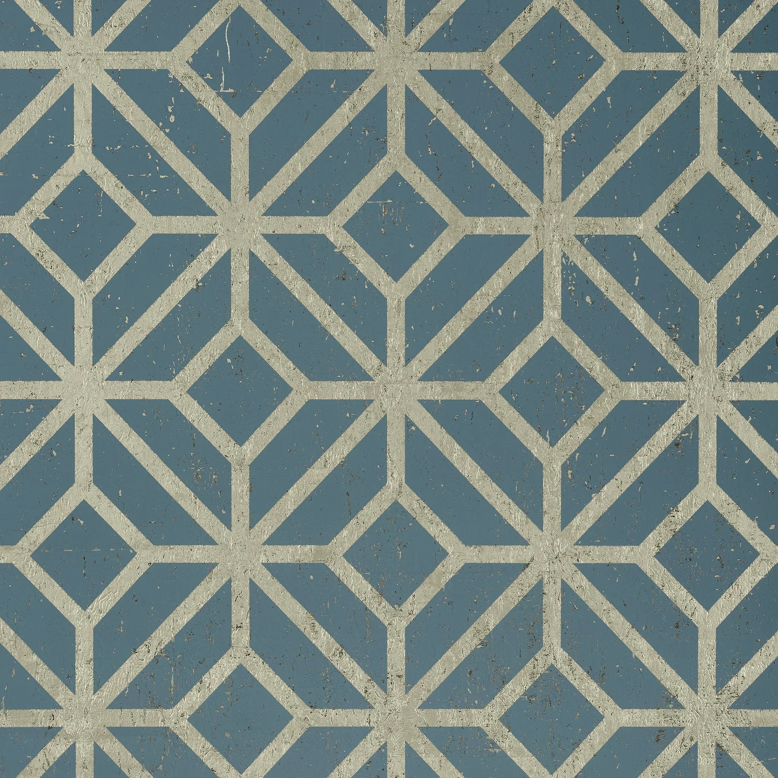MAMORA TRELLIS CORK - Mineral on Metallic Pewter T10415