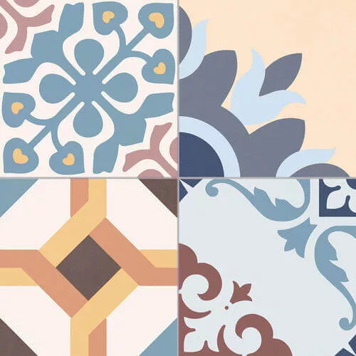 Керамогранит Gayafores Lumier Mix, 33.15x33.15, пэчворк, мультиколор, матовый