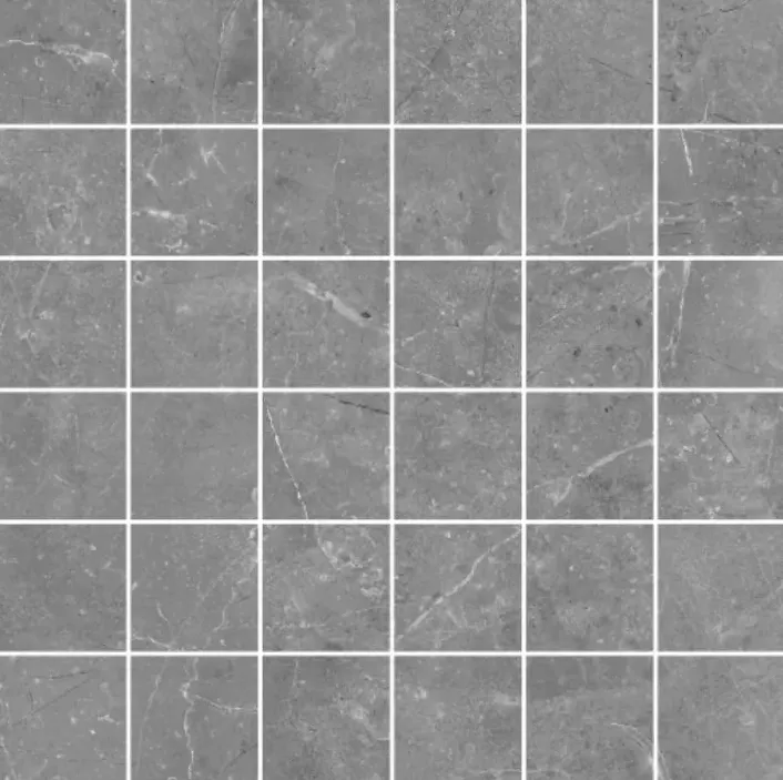 Мозаика Керамин Скальд 2 Ковёр, 30x30, под камень, антрацит, матовая