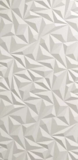 Настенная плитка Atlas Concorde 3D Wall 3D Angle White Matt, 40x80, геометрия, белая, матовая