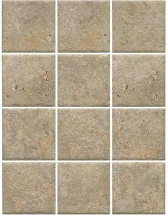 Керамогранит Kerama Marazzi Брюссель Бежевый матовый, 9.8x9.8, под камень, бежевый, матовый